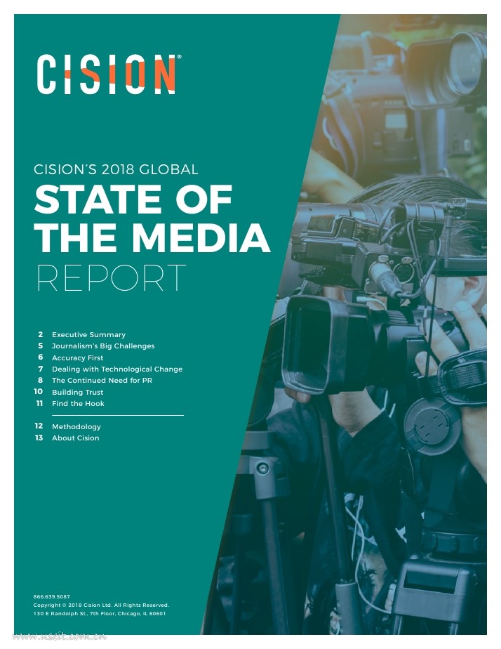 Cision：2018全球媒体报告（英文版）