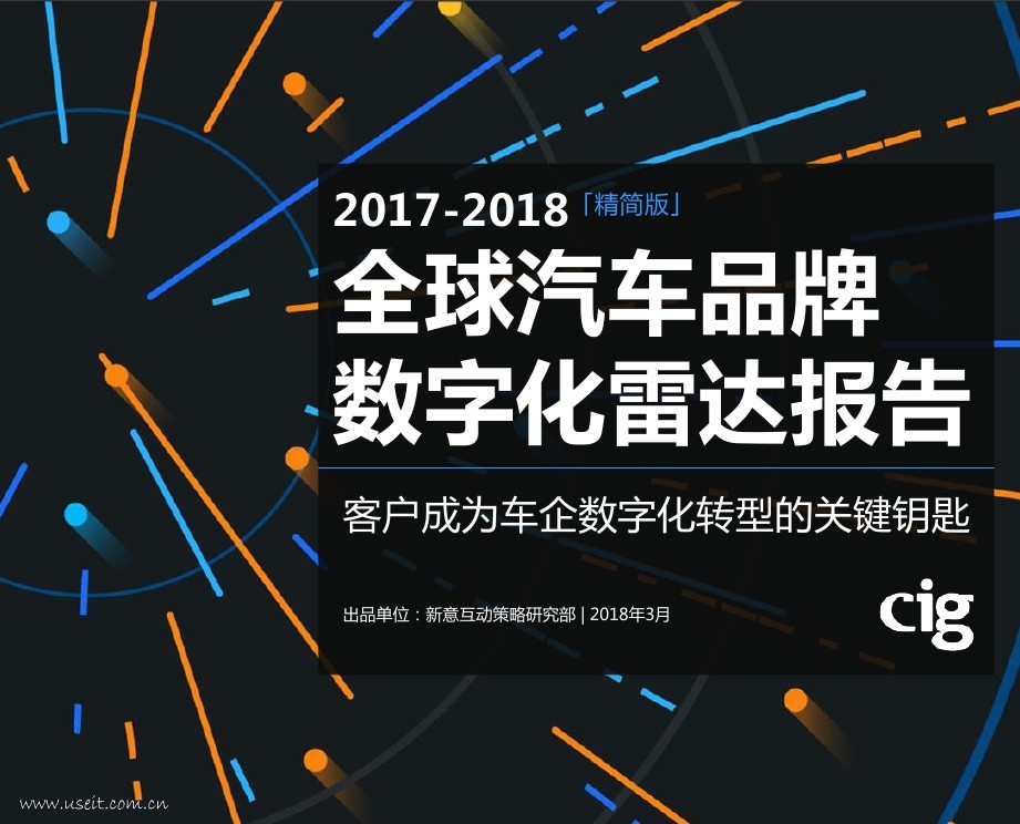 新意互动：2017-2018全球汽车品牌<em>数字化</em>雷达报告（精简版） 海报