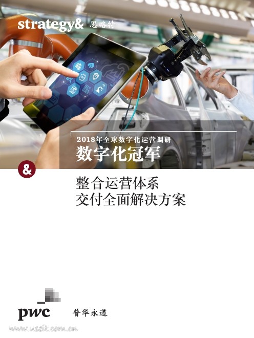 普华永道：2018年全球数字化运营调研