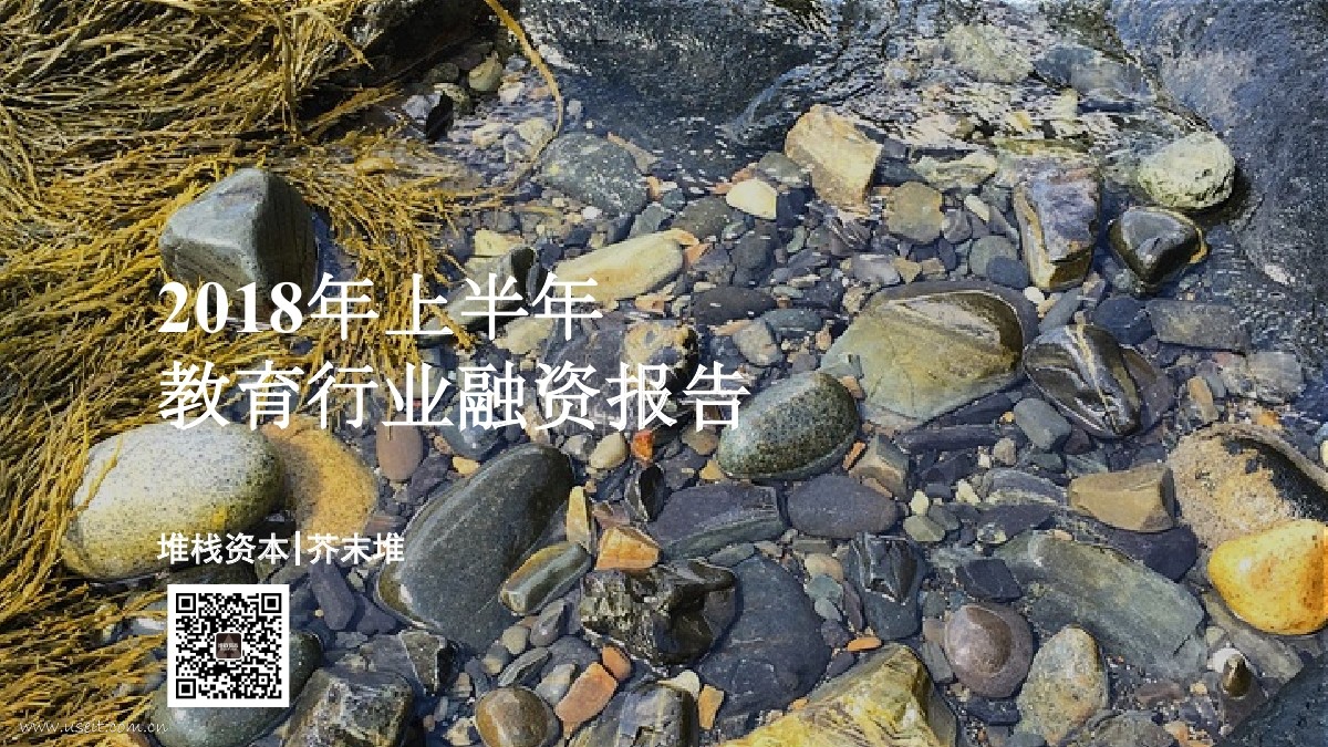 堆栈资本：2018上半年教育投融资报告
