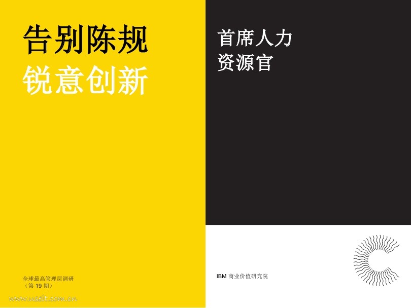 IBM 商业价值研究院：告别陈规 锐意创新——最高管理层调研之CHRO
