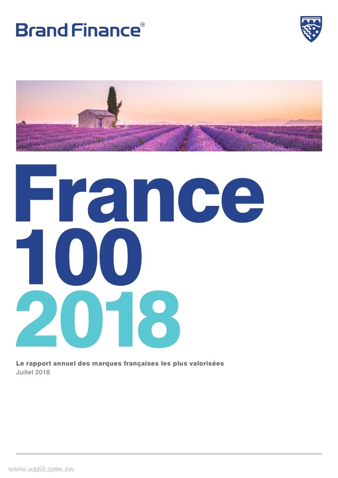 Brand Finance：2018年法国最有价值品牌100强（英文版）