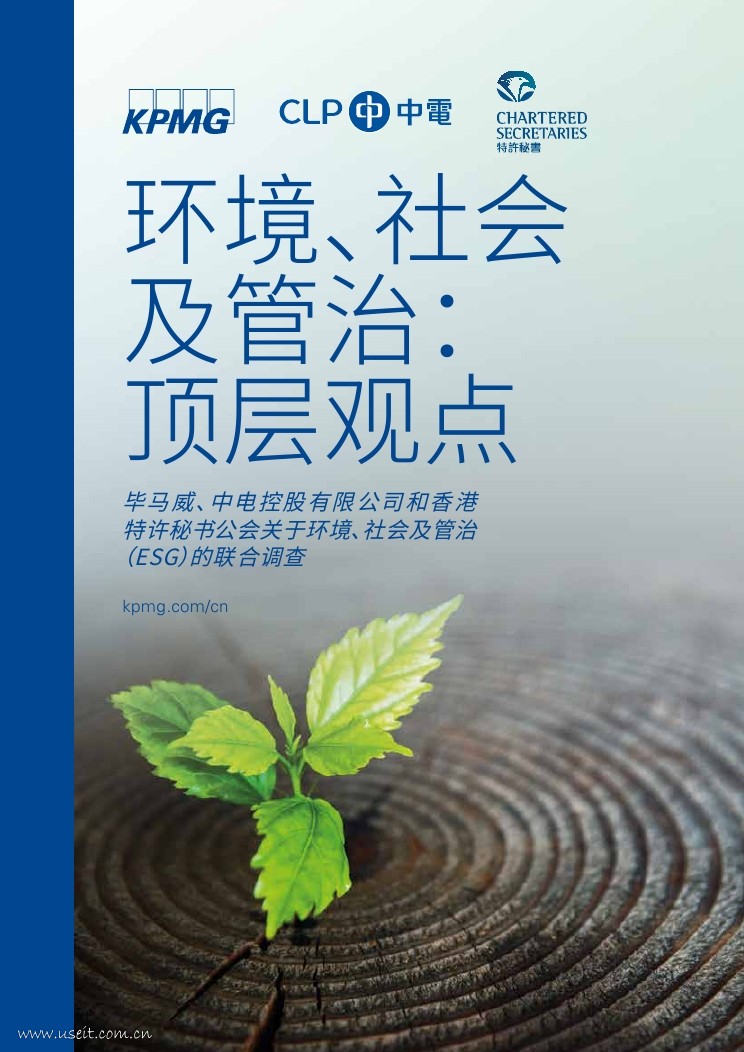 毕马威：环境、社会及管治--顶层观点