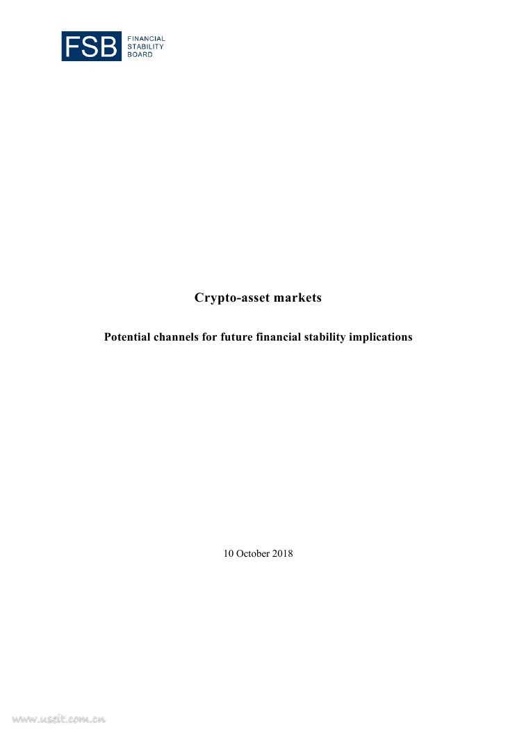 金融稳定委员会(FSB)：加密资产市场对未来金融稳定影响的潜在渠道（英文版）