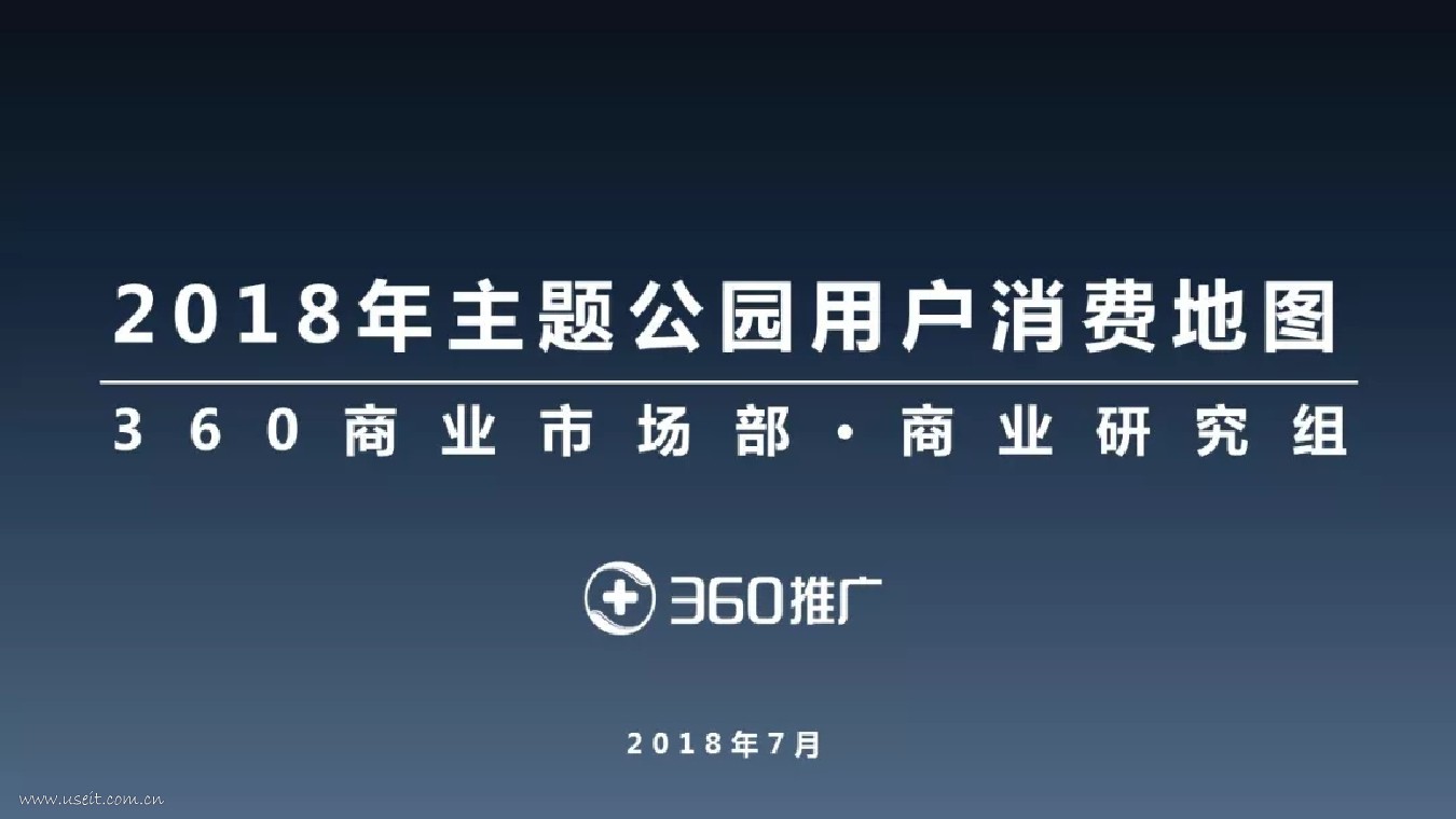 360：2018年主题公园用户消费地图