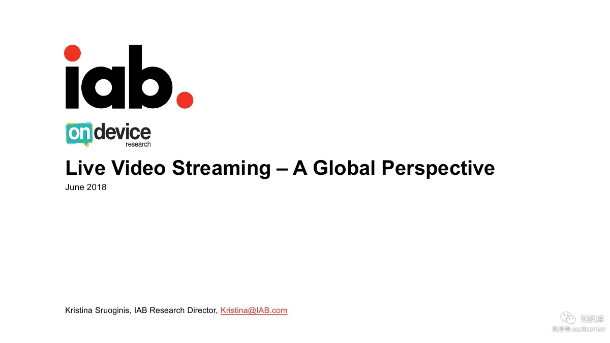 IAB：2018年全球直播视频观察（英文版）