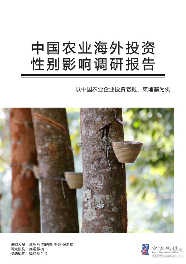 商道纵横：中国农业海外投资性别影响调研报告