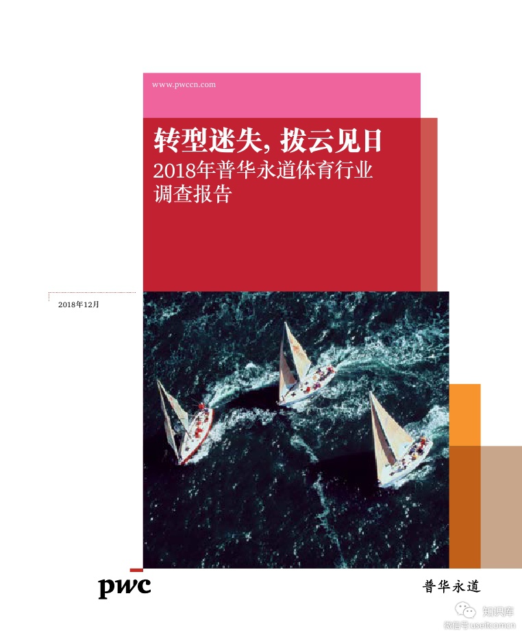 普华永道：2018年体育行业调查报告 - 转型迷失，拨云见日