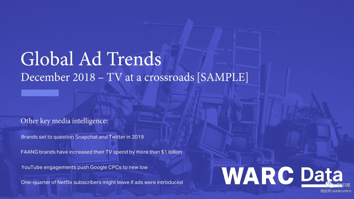 WARC：2018全球广告趋势--电视媒体处于十字路口（英文版）