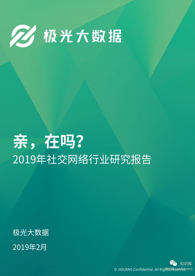 极光大数据：2019年社交网络行业研究报告