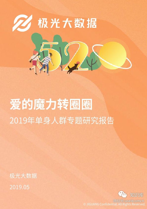 极光大数据：2019单身人群专题研究报告