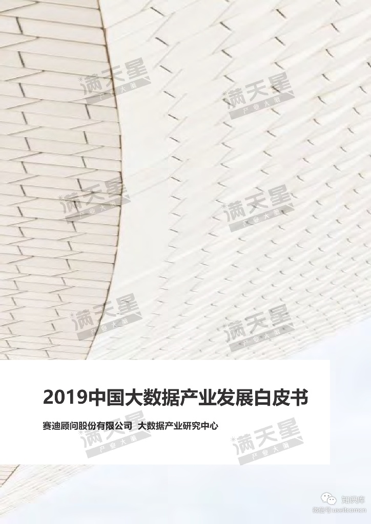大数据产业生态联盟&赛迪顾问：2019中国大数据产业发展白皮书