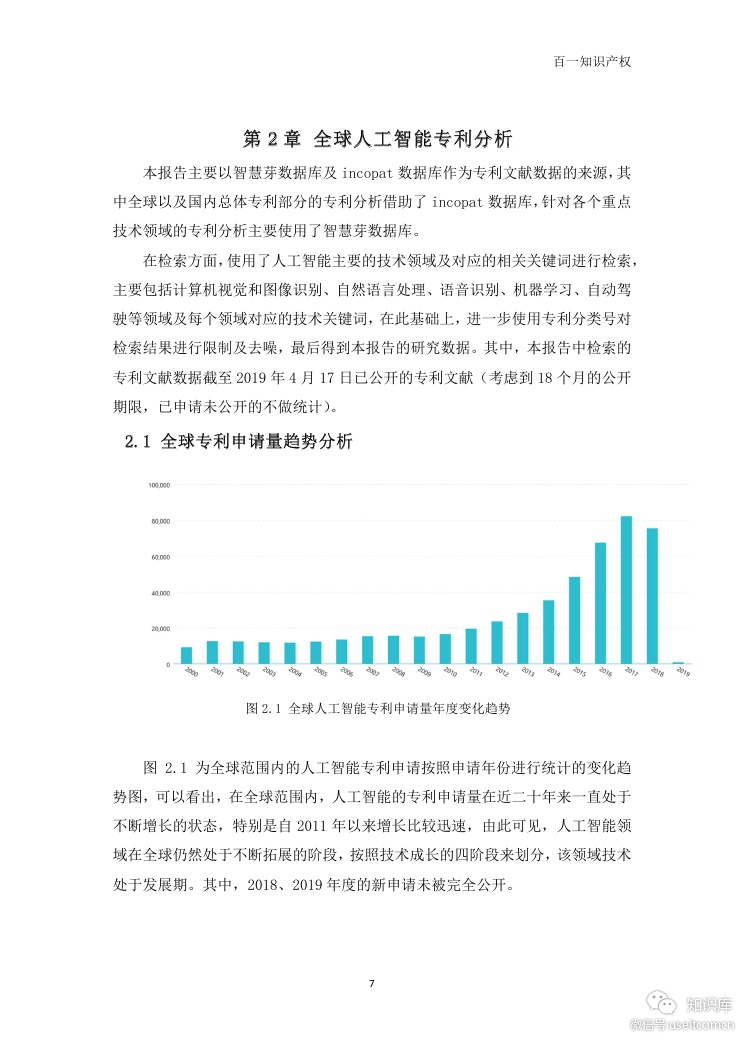 百一知识产权：2019中国人工智能专利发展专题报告_第7页