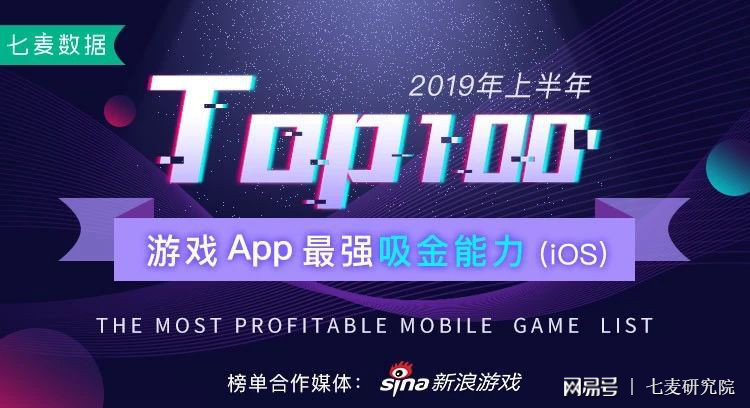 七麦数据：2019 上半年最强吸金能力 Top100 榜单