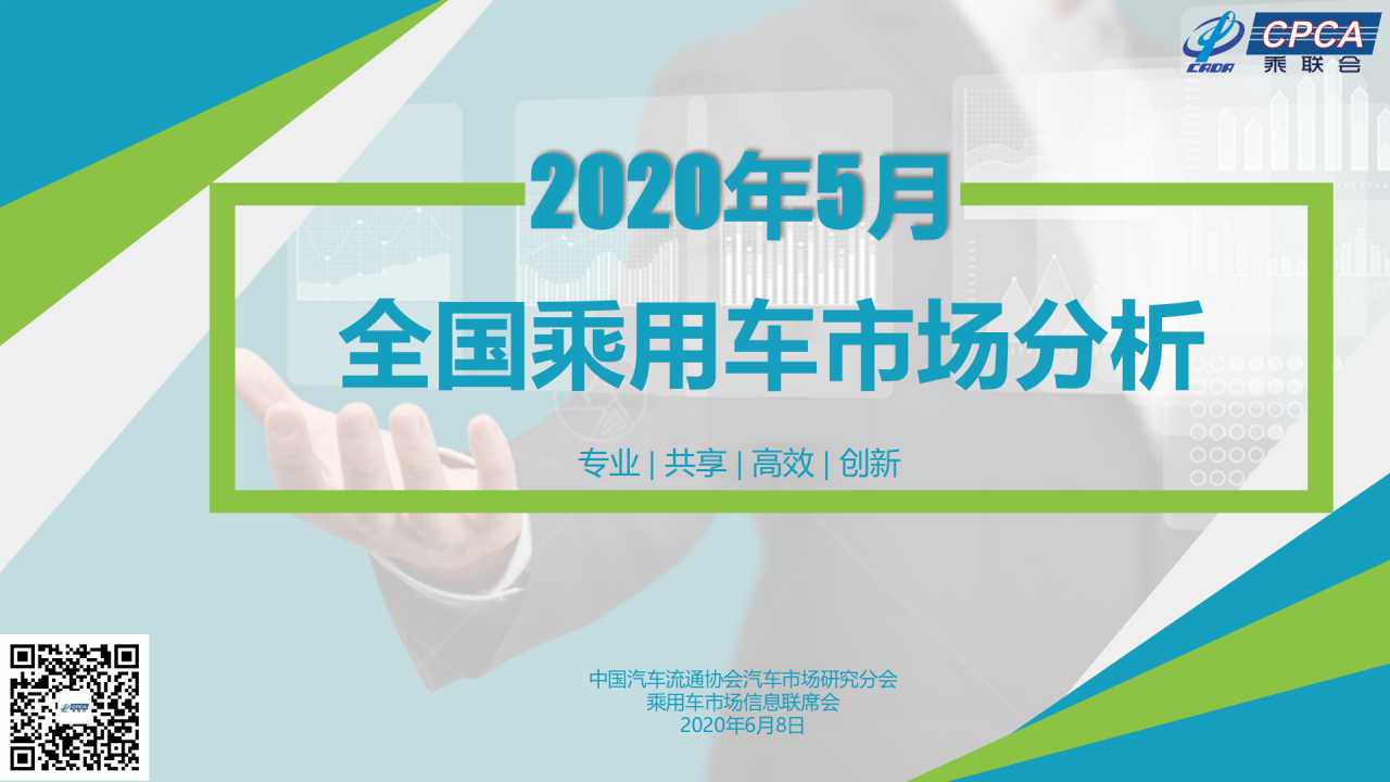 乘联会：2020年5月份全国乘用车市场分析 海报