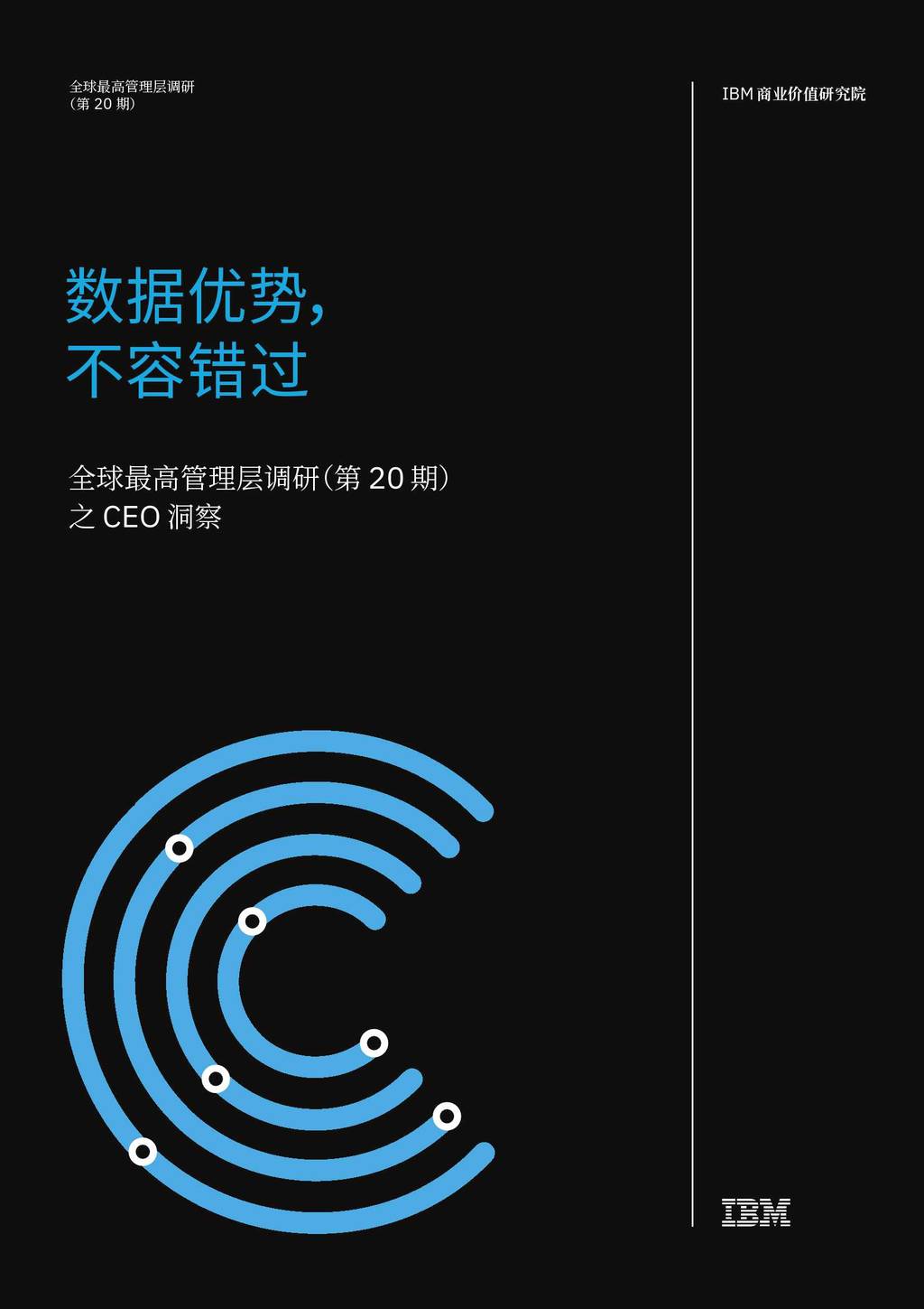 ibm 商业价值研究院:数据优势,不容错过—全球最高管理层调研(第 20