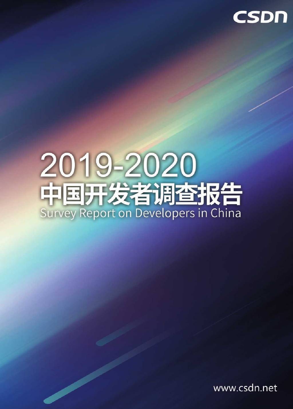 CSDN：2019-2020中国开发者调查报告