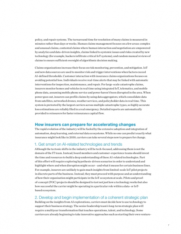 麦肯锡：保险2030： 人工智能将如何改写保险业【中英文版】_第7页