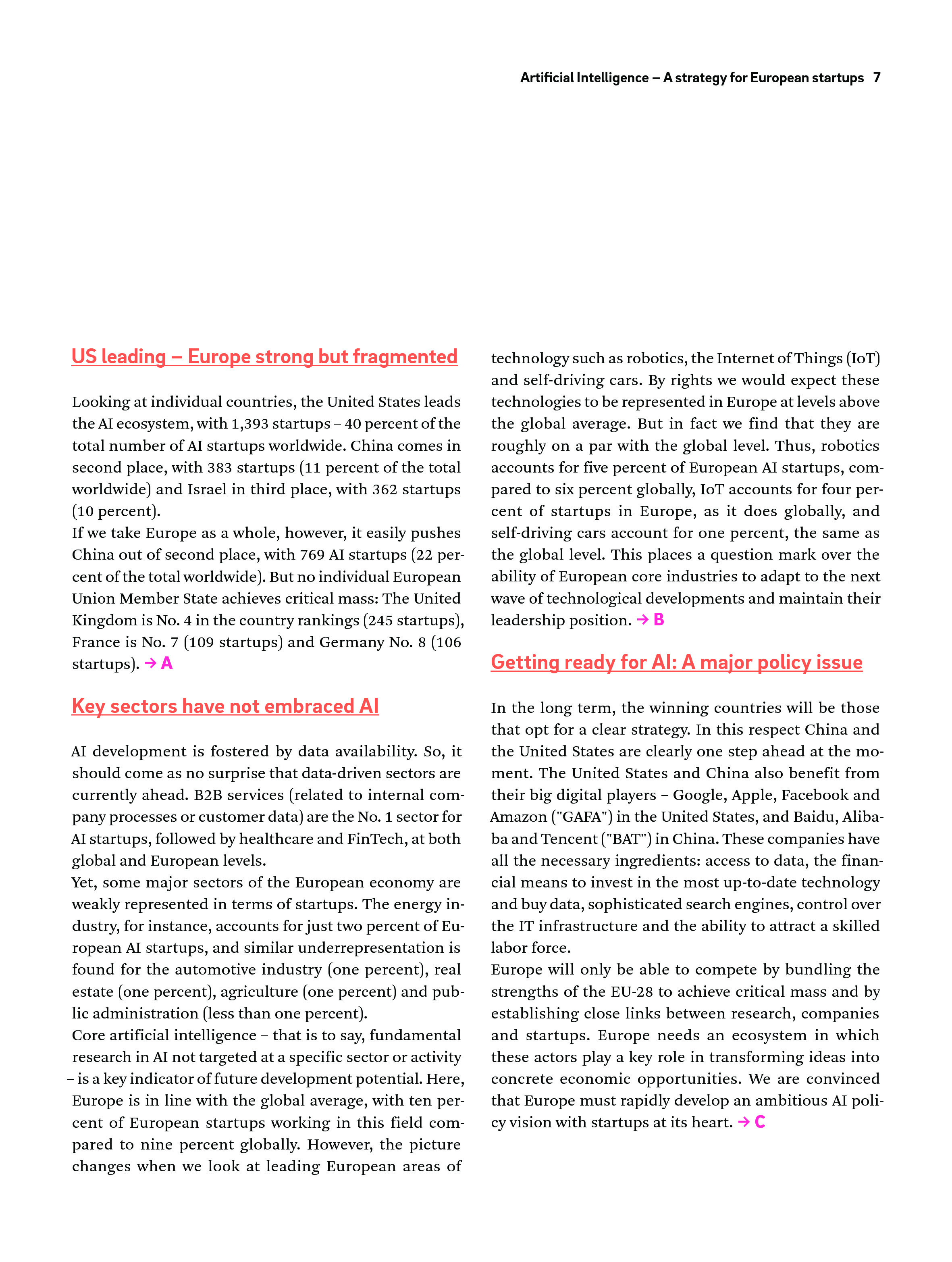 罗兰贝格：人工智能，欧洲初创企业的战略（英文版）_第7页