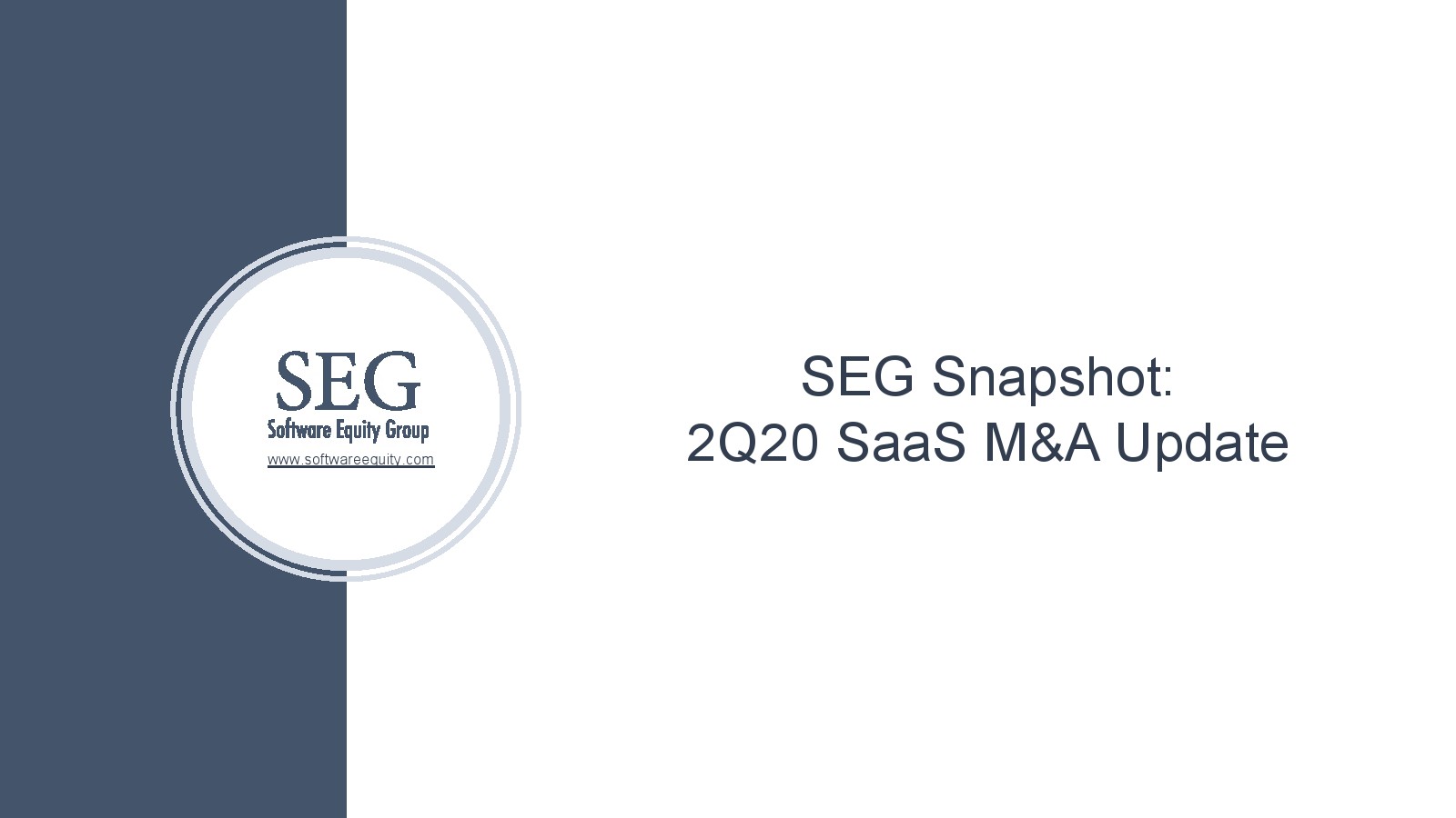 SEG：2020年第二季度SaaS并购报告（英文版）