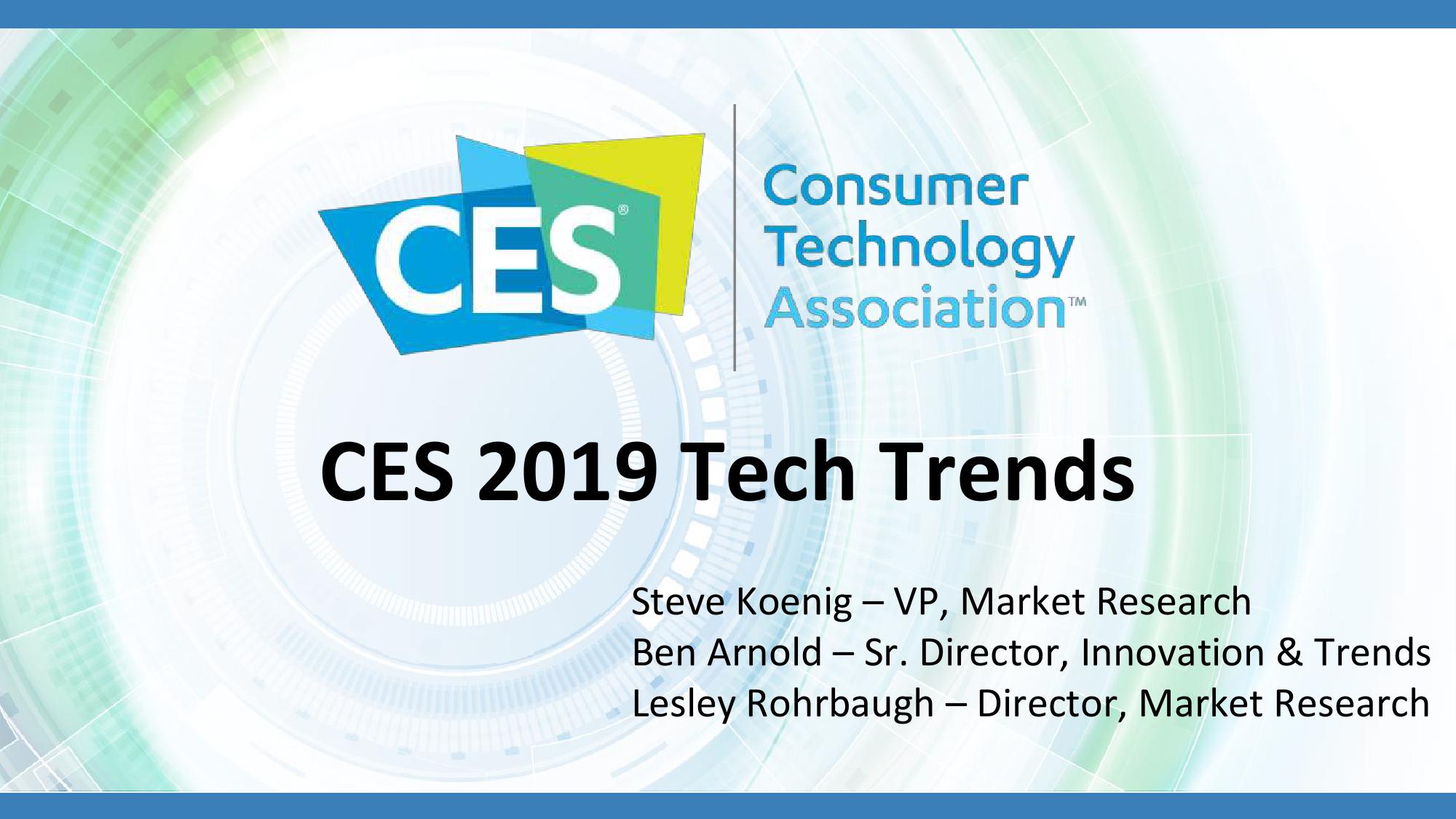 CES：2019科技趋势报告（英文版）