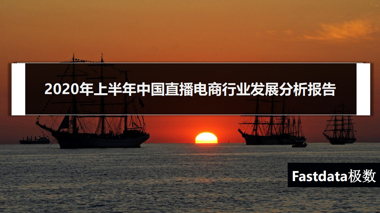 Fastdata极数：2020年上半年中国直播电商行业发展分析报告