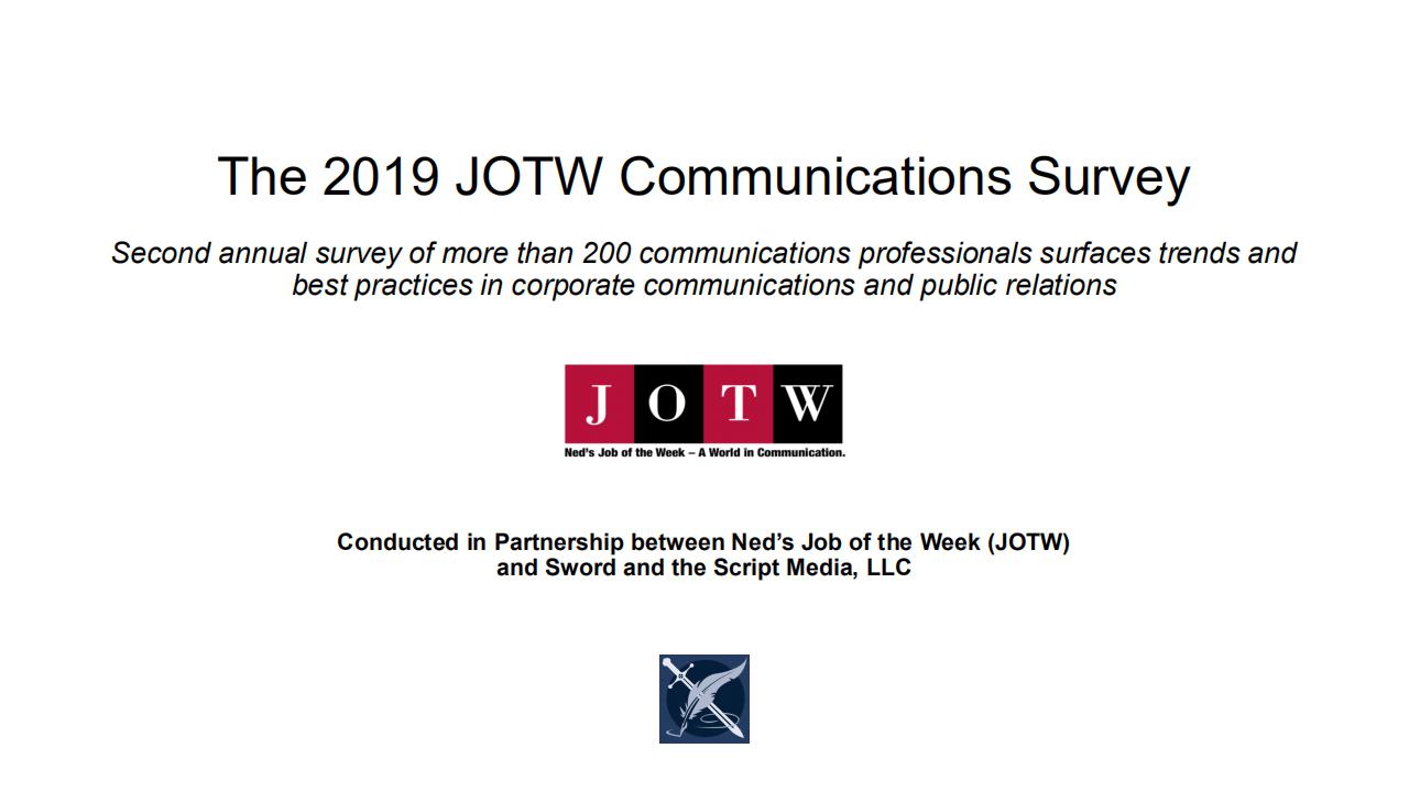 JOTW：2019年传播、公共关系和公共事务调查报告（英文版）