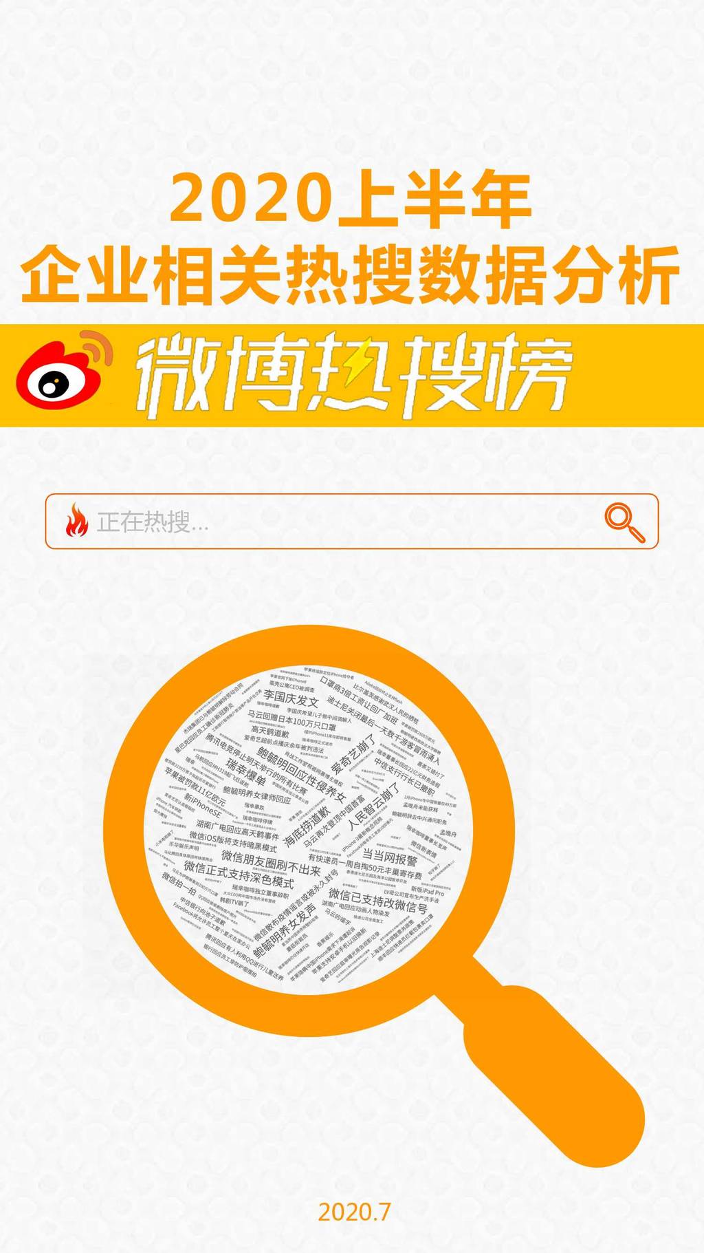 新浪微博：2020年上半年度微博热搜榜企业相关数据分析