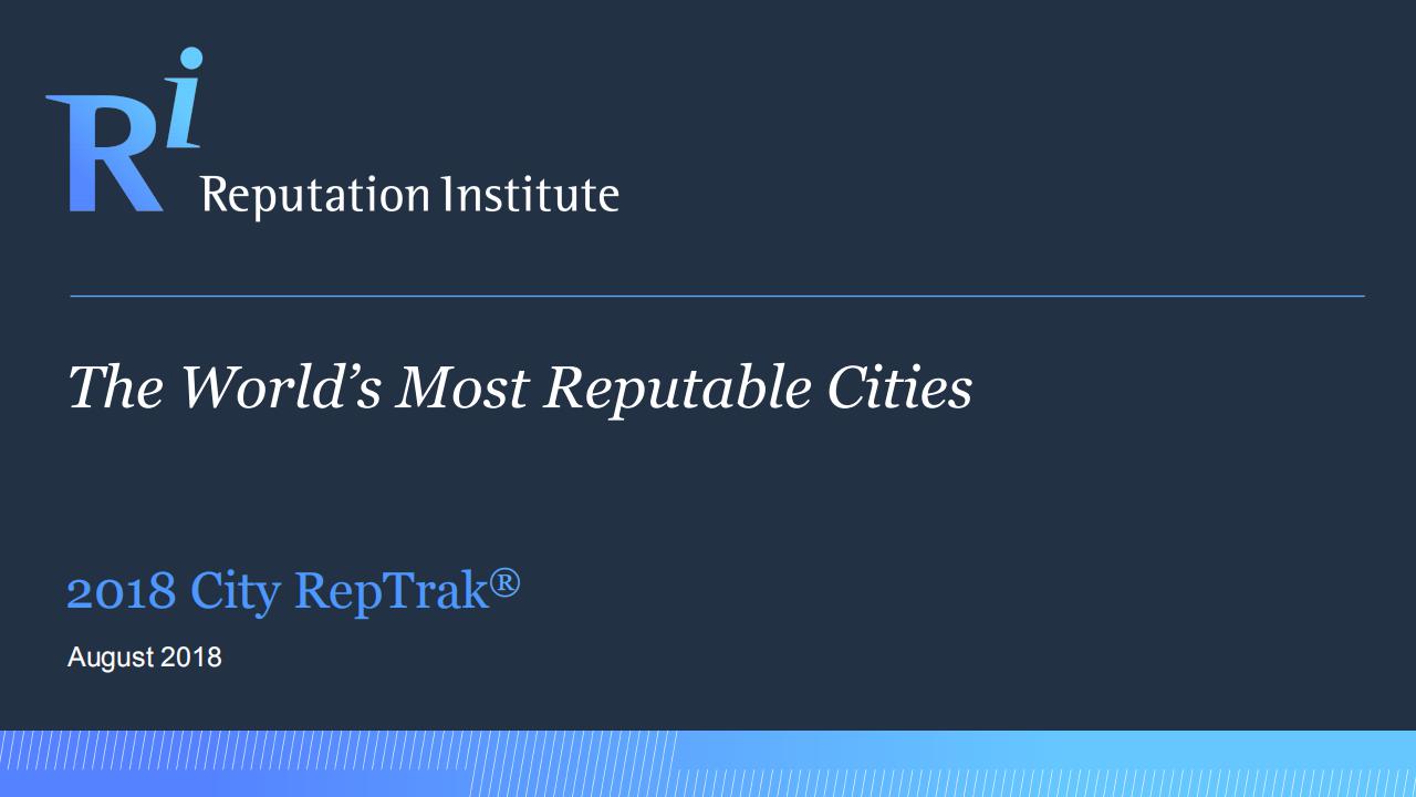 Reputation Institute：2018年度全球最佳声誉城市排行报告（英文版）