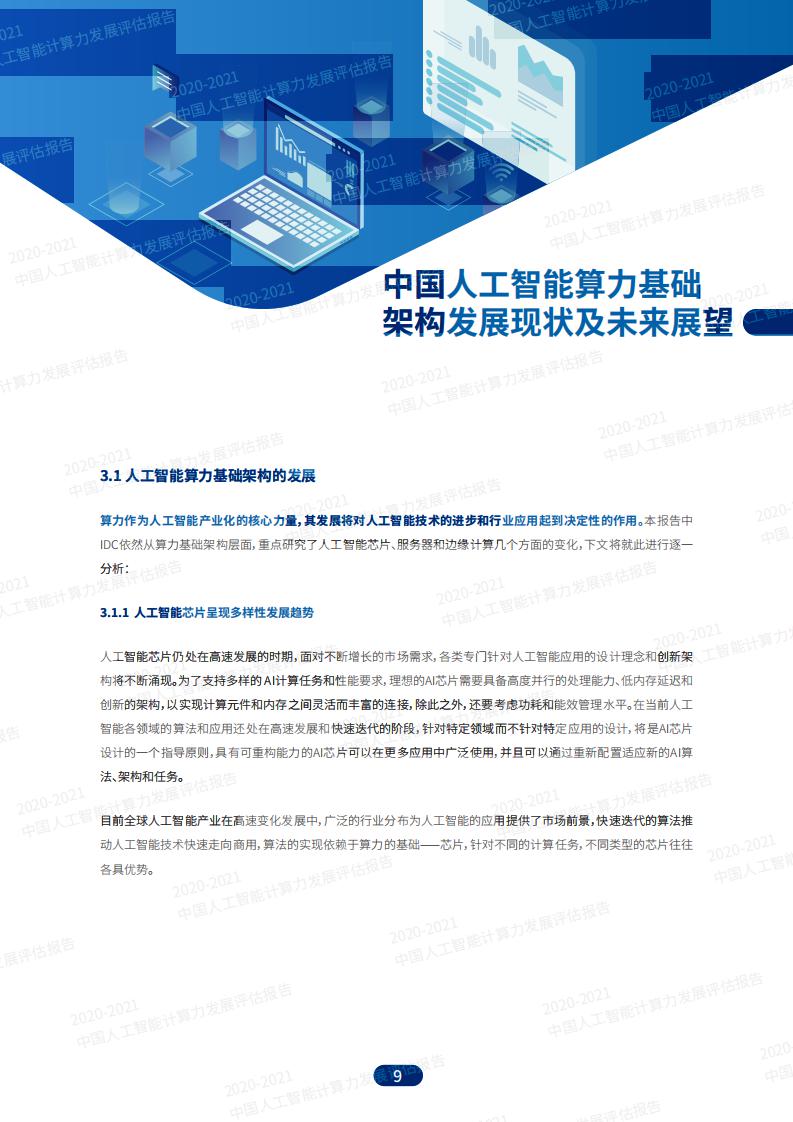 IDC&浪潮：2020-2021中国人工智能计算力发展评估报告_第10页