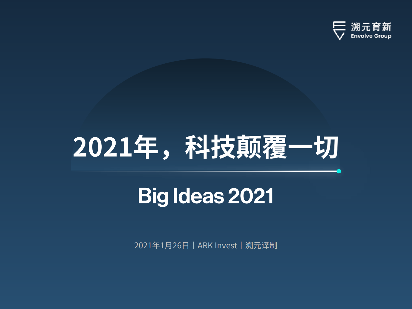 ARK最新报告：2021年科技颠覆一切【中英文版】