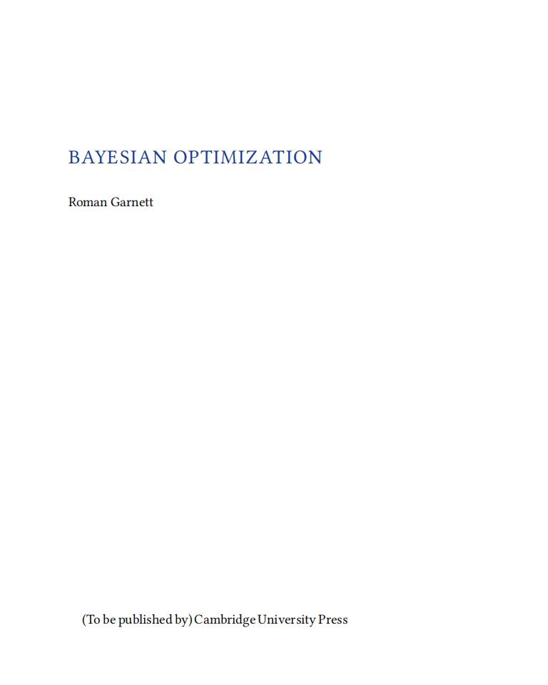Roman Garnett：贝叶斯优化《Bayesian Optimization》（英文版）