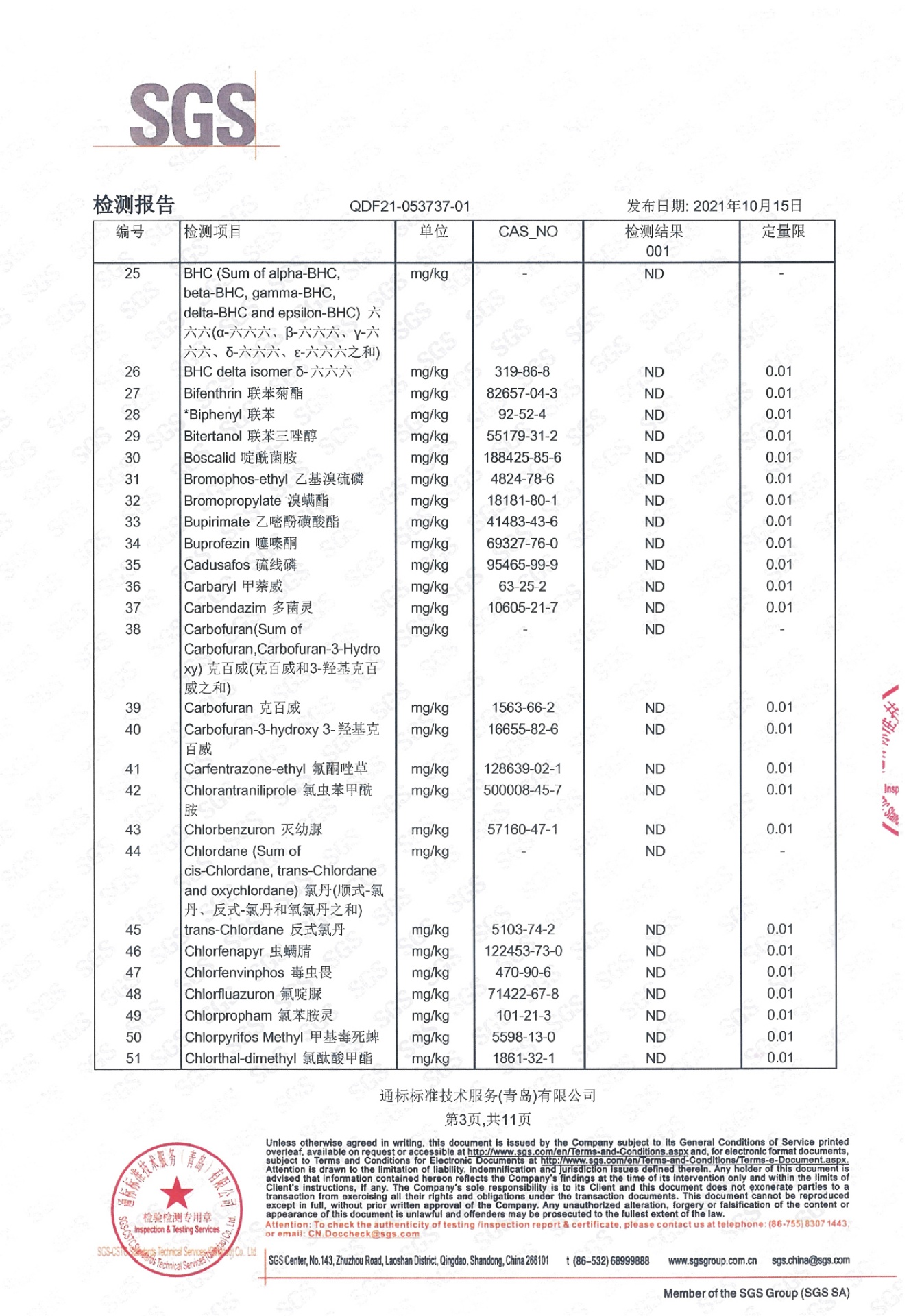 脉贡米：无硒大米检测报告_第7页