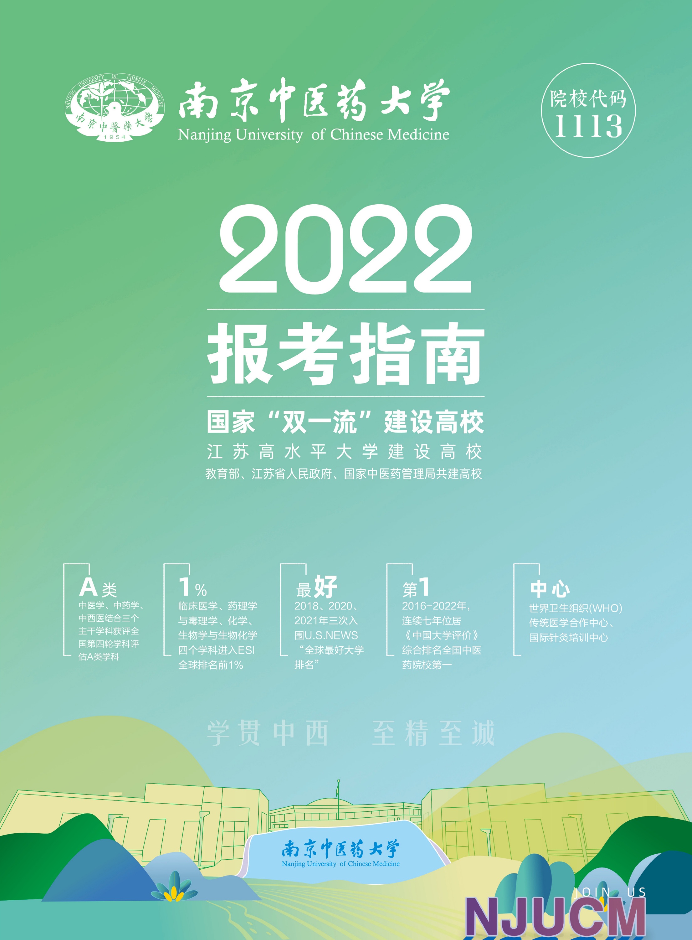 南京中医药大学2022年报考指南