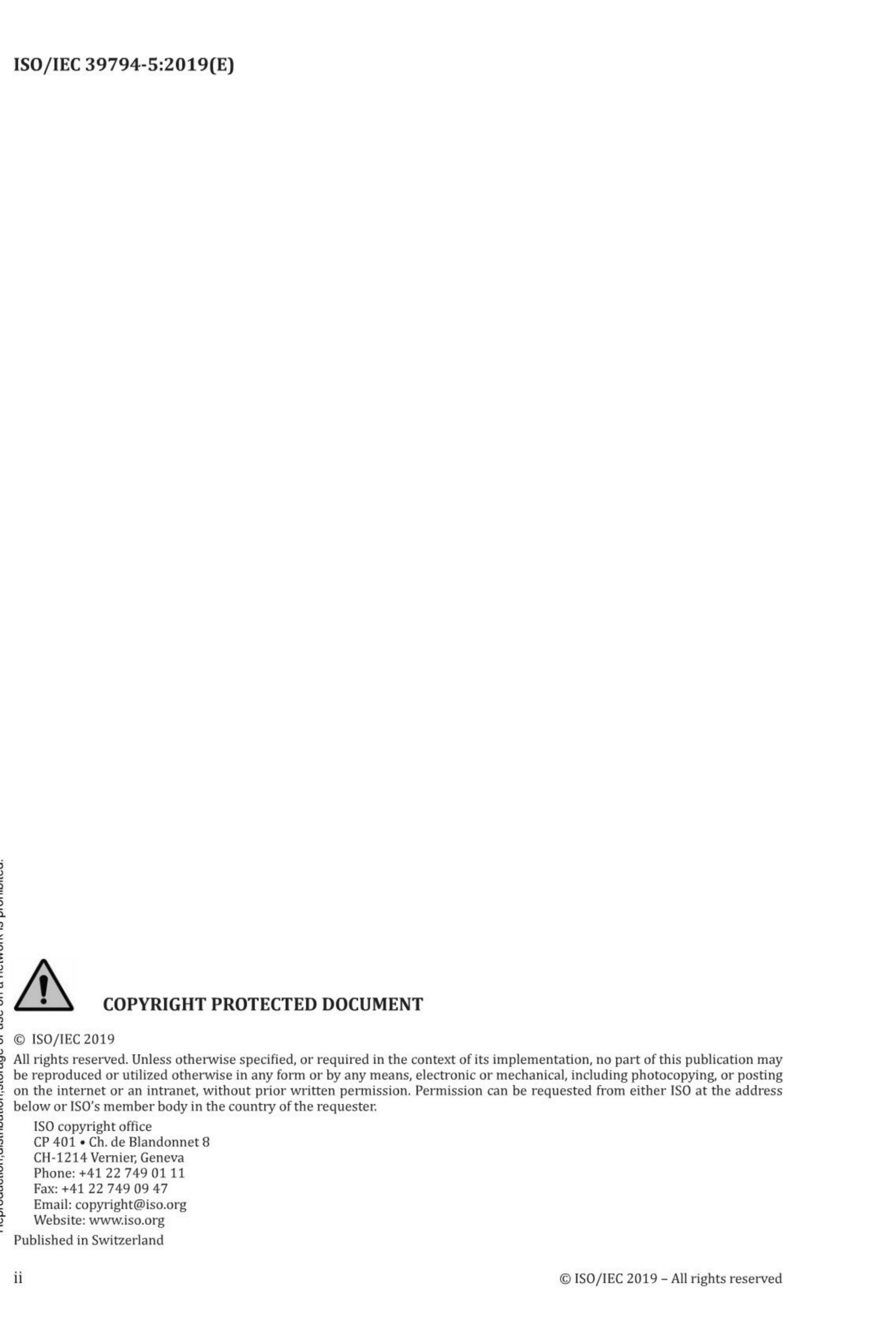 ISO/IEC 39794-5:2019 标准预览