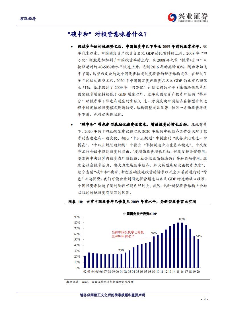 兴业证券：碳中和”能否驱动新一轮投资率上行？_第8页