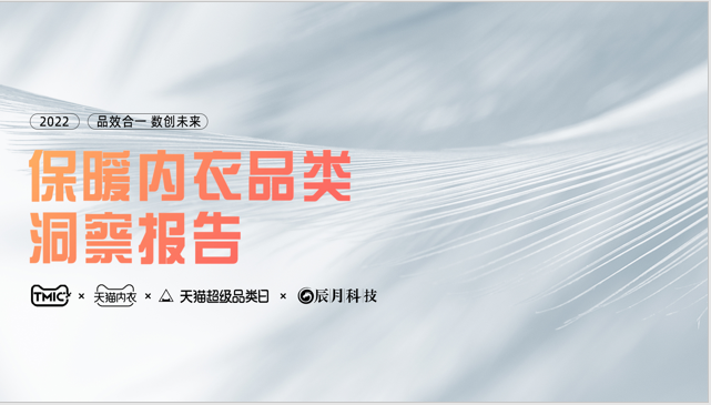 TMIC黑马工厂：2022年保暖内衣品类洞察报告