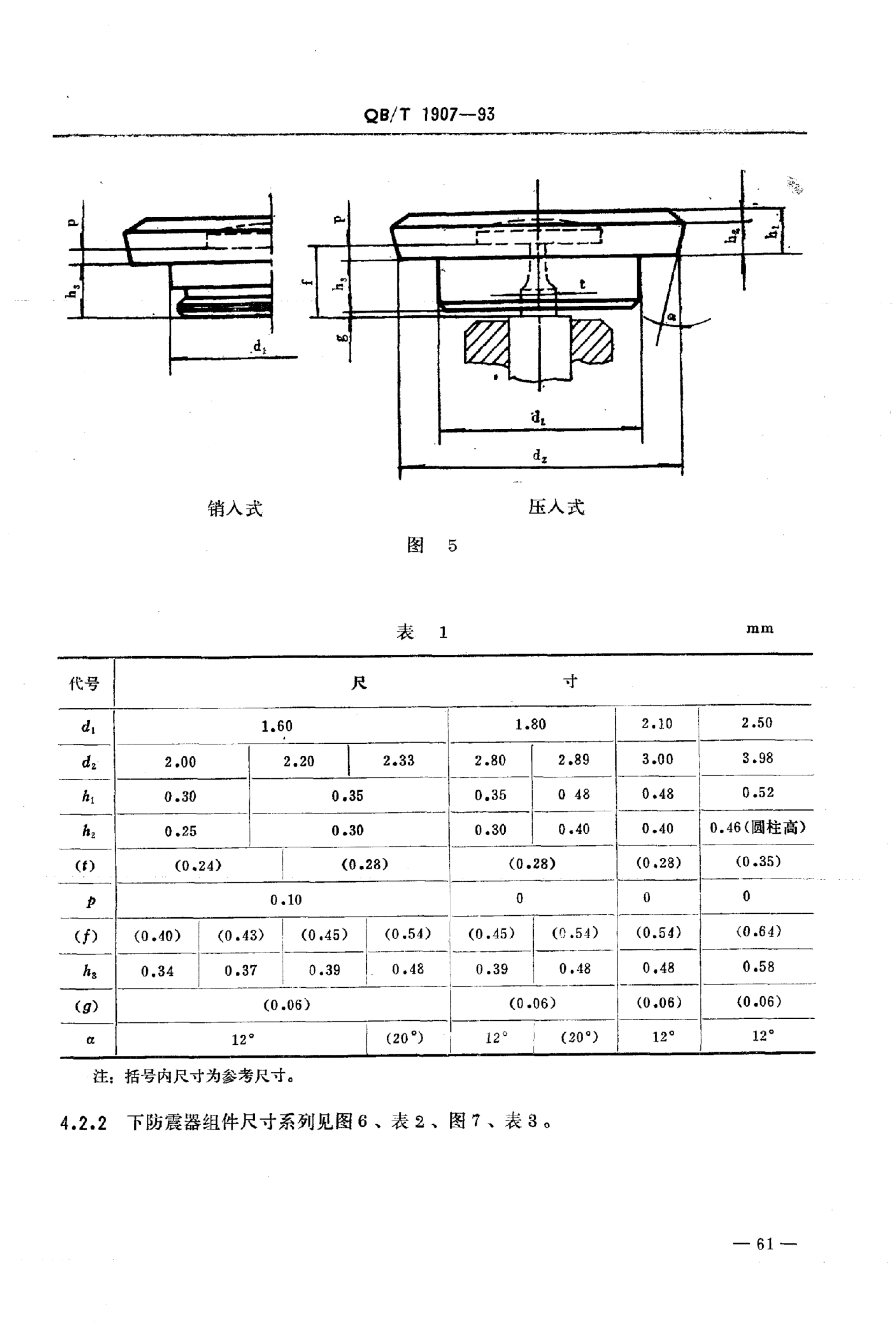 QB/T 1907-1993 标准预览