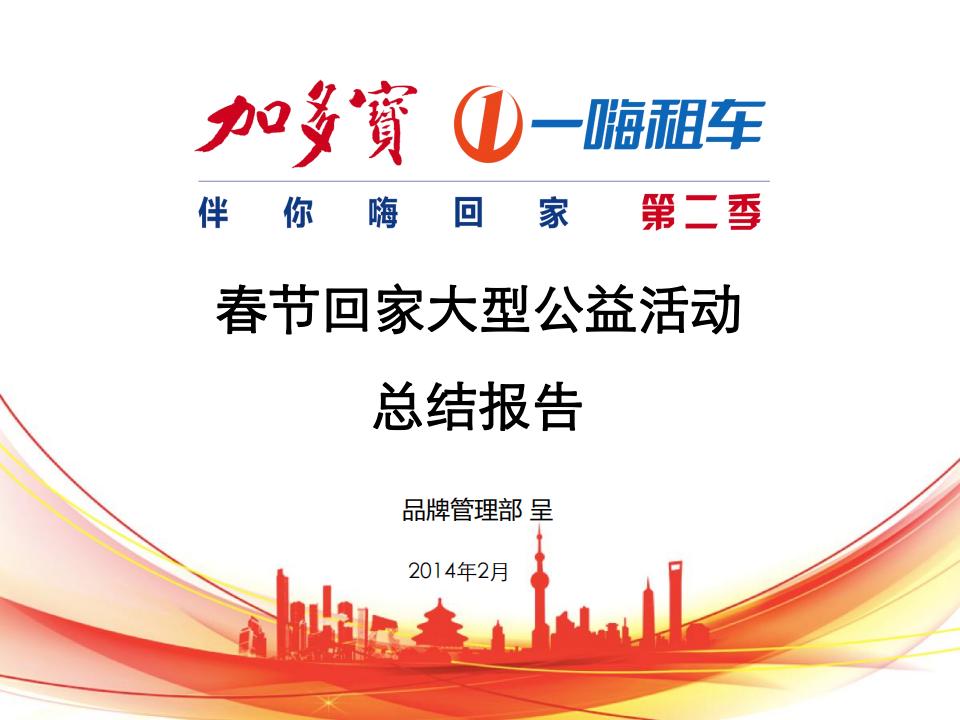 加多宝&一嗨租车：伴你嗨回家第二季春节回家大型公益活动项目总结