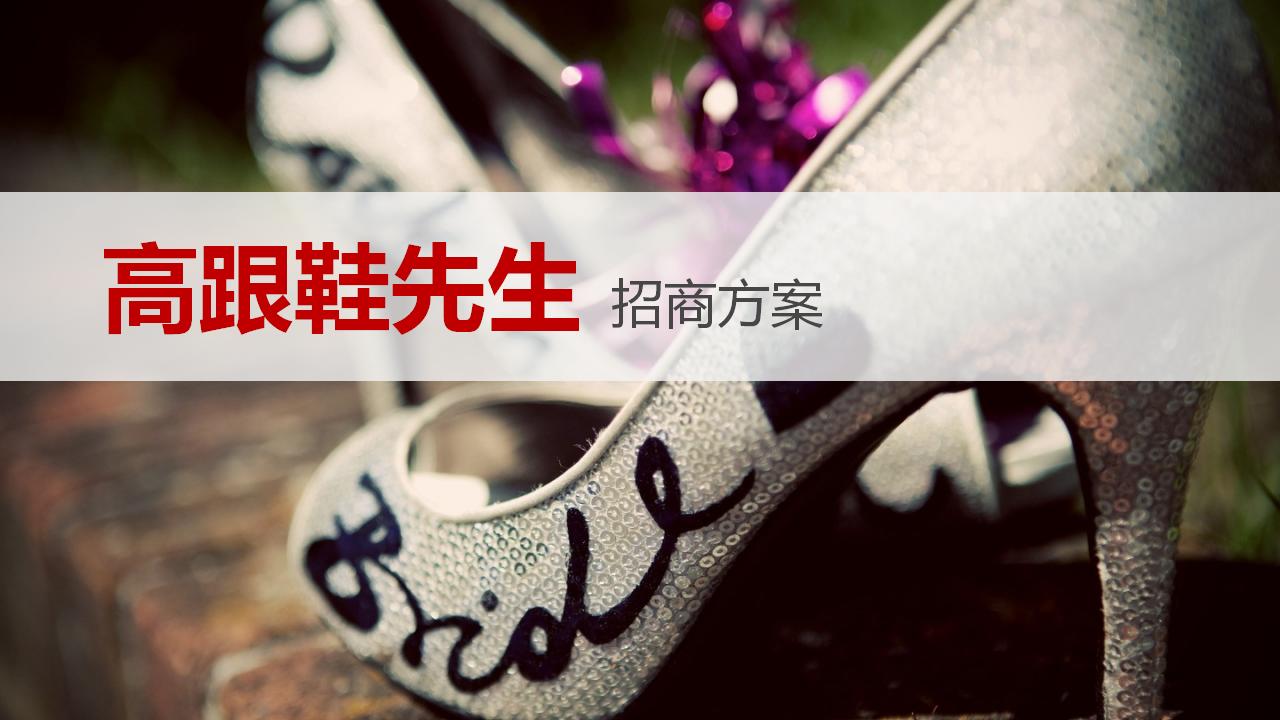 《高跟鞋先生》电影招商方案