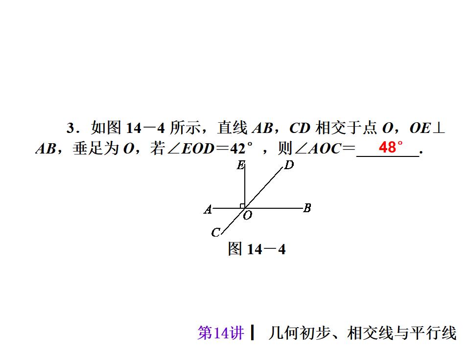 中考复习课件【第14讲】几何初步、相交线与平行线（33页）课件_第9页