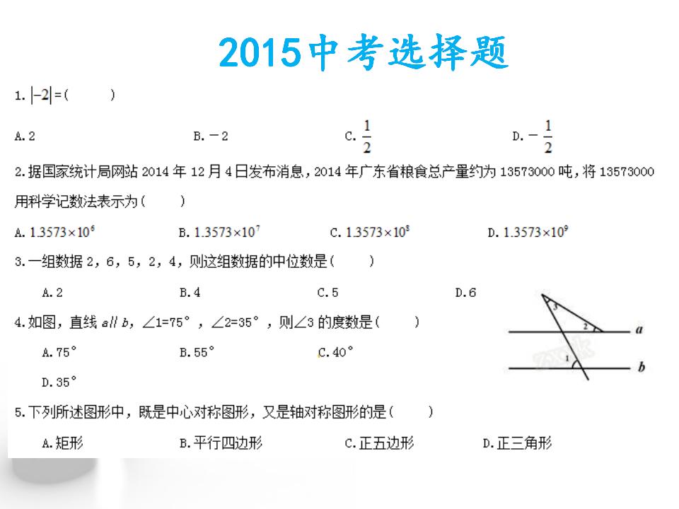 历年中考数学考点分析及二次函数ppt课件_第7页