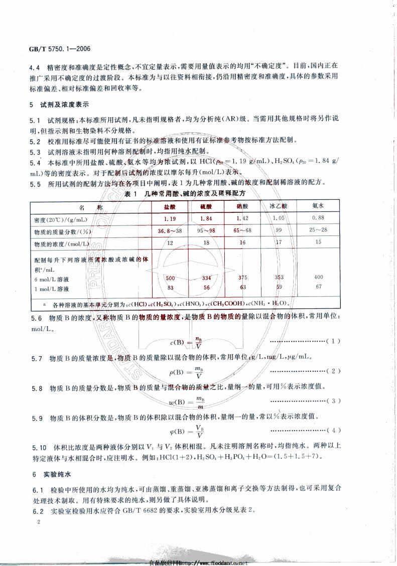 GB/T 5750 标准预览