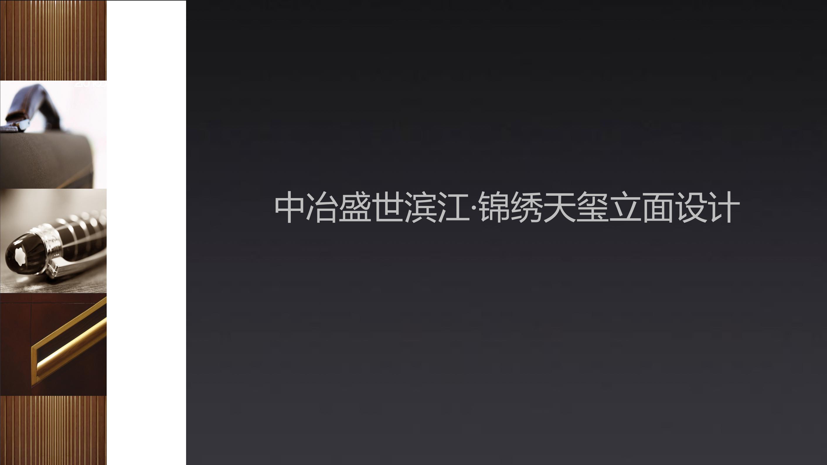 中冶南京盛世滨江锦绣天玺超高层滨江豪宅立面设计汇报文本