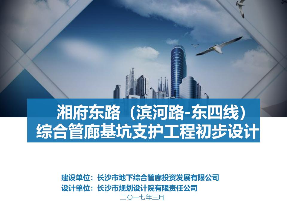 综合管廊基坑支护工程初步设计评审汇报
