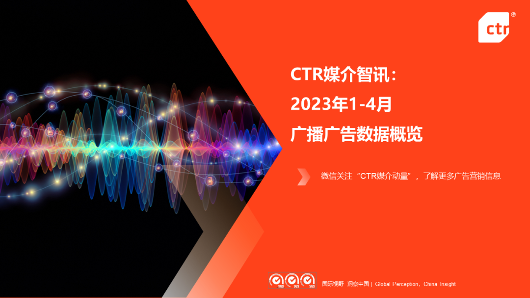 CTR：2023年1-4月广播广告数据概览