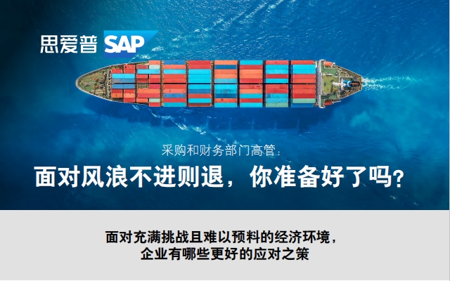 思爱普（SAP）：财务和采购部门高管-面对风浪不进则退，你准备好了吗？