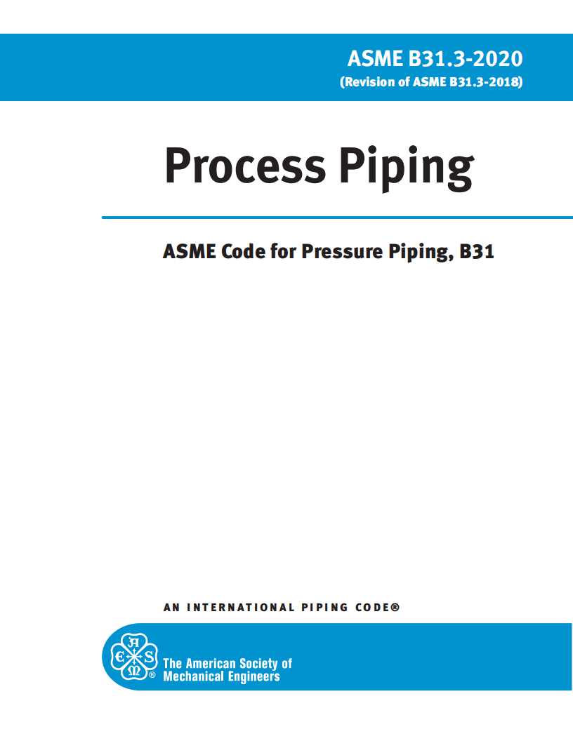 ASME B31.3-2020 工艺管道（英文版）