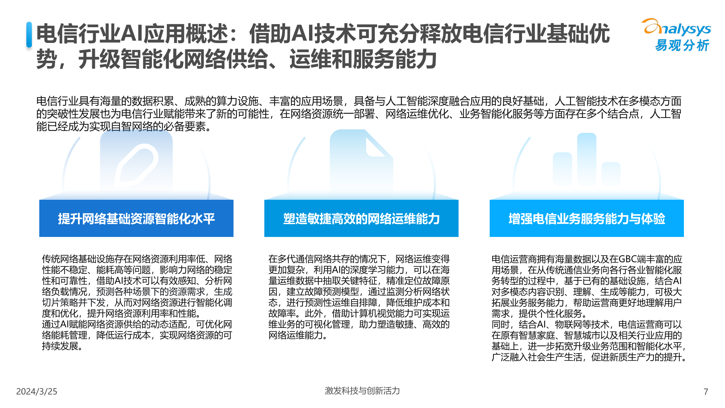 易观分析：中国电信业人工智能行业应用发展图谱2024_第7页