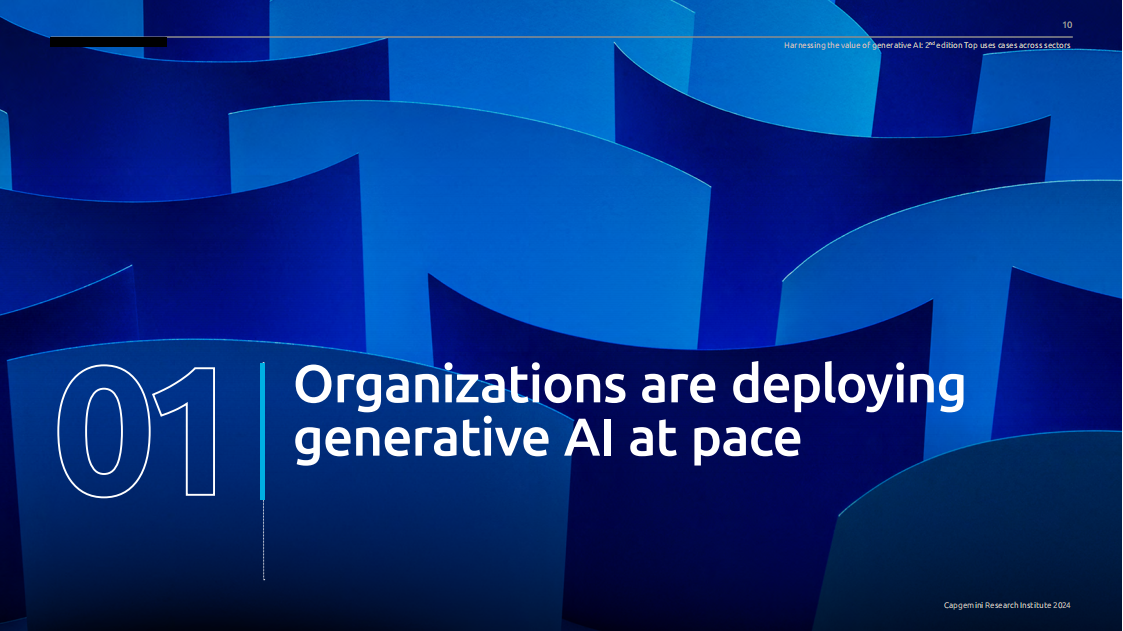 Capgemini：2024年利用生成式人工智能的价值-第二版：跨行业的顶级用例报告（英文版）_第10页